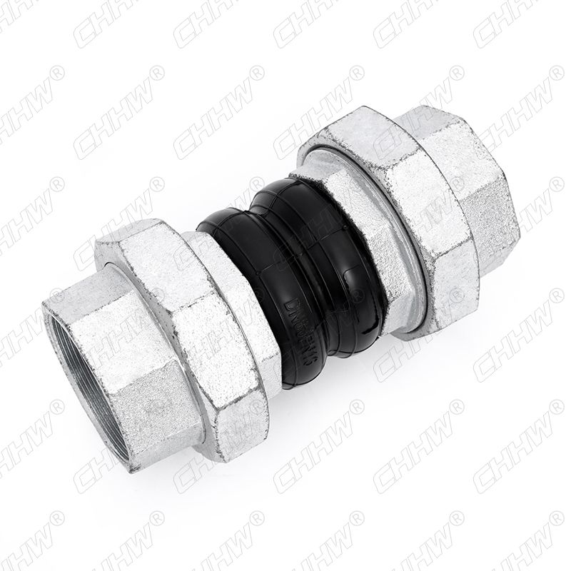 DN80絲扣連接橡膠軟接頭(經(jīng)緯線橡膠接頭)