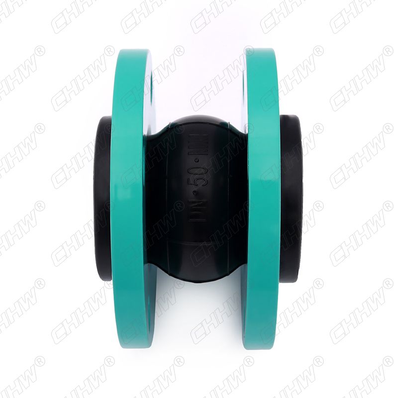 DN50可曲撓單球體橡膠軟接頭(經緯線橡膠接頭)