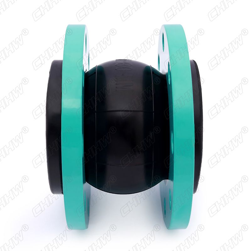 DN80可曲撓橡單球體膠軟接頭(經(jīng)緯線橡膠接頭)